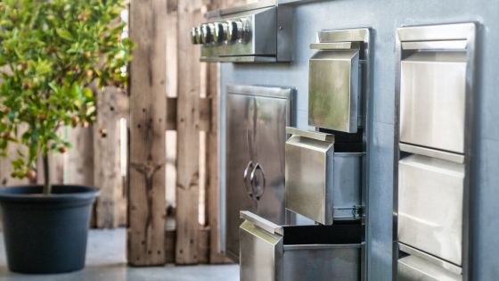 Gardenkitchen rollbar mit Schubladen