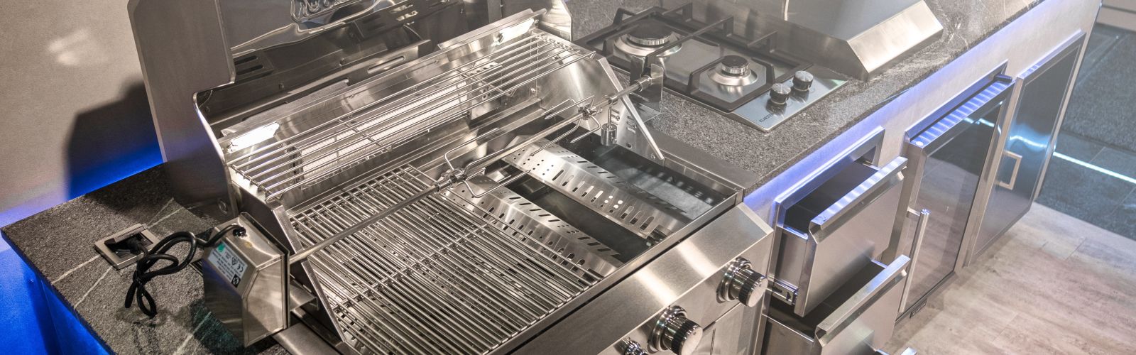 Gardenkitchen mit Gasgrill Edelstahl